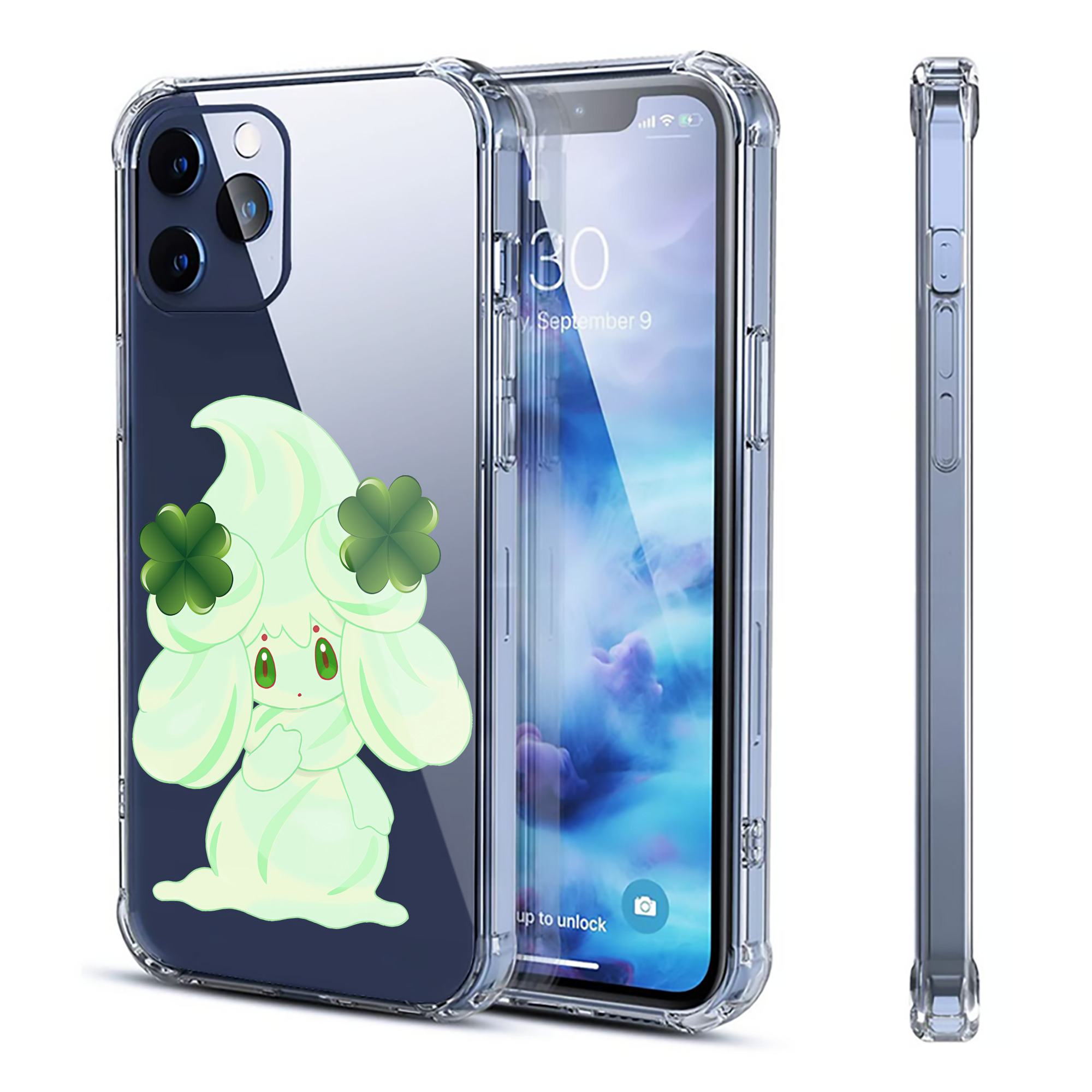 （画像用） ポケットモンスター Pokémon 【iPhone 12シリーズ対応】透明スマホケース（クリアソフトケース）